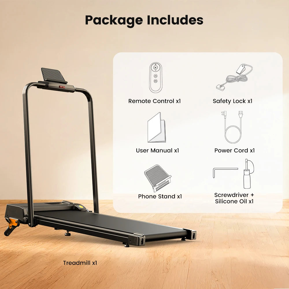 Loopband voor Thuis – 2-in-1 Inklapbare Walking Pad met 10 km/u en 2.5HP Motor
