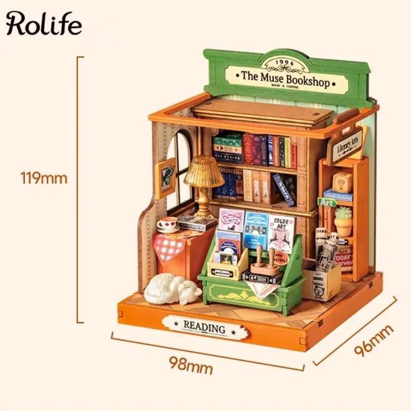 Miniatuurhuis Bouwset Hout – Creatief Speelgoed voor Kinderen 14+ – DIY Houten Poppenhuis Knutselpakket