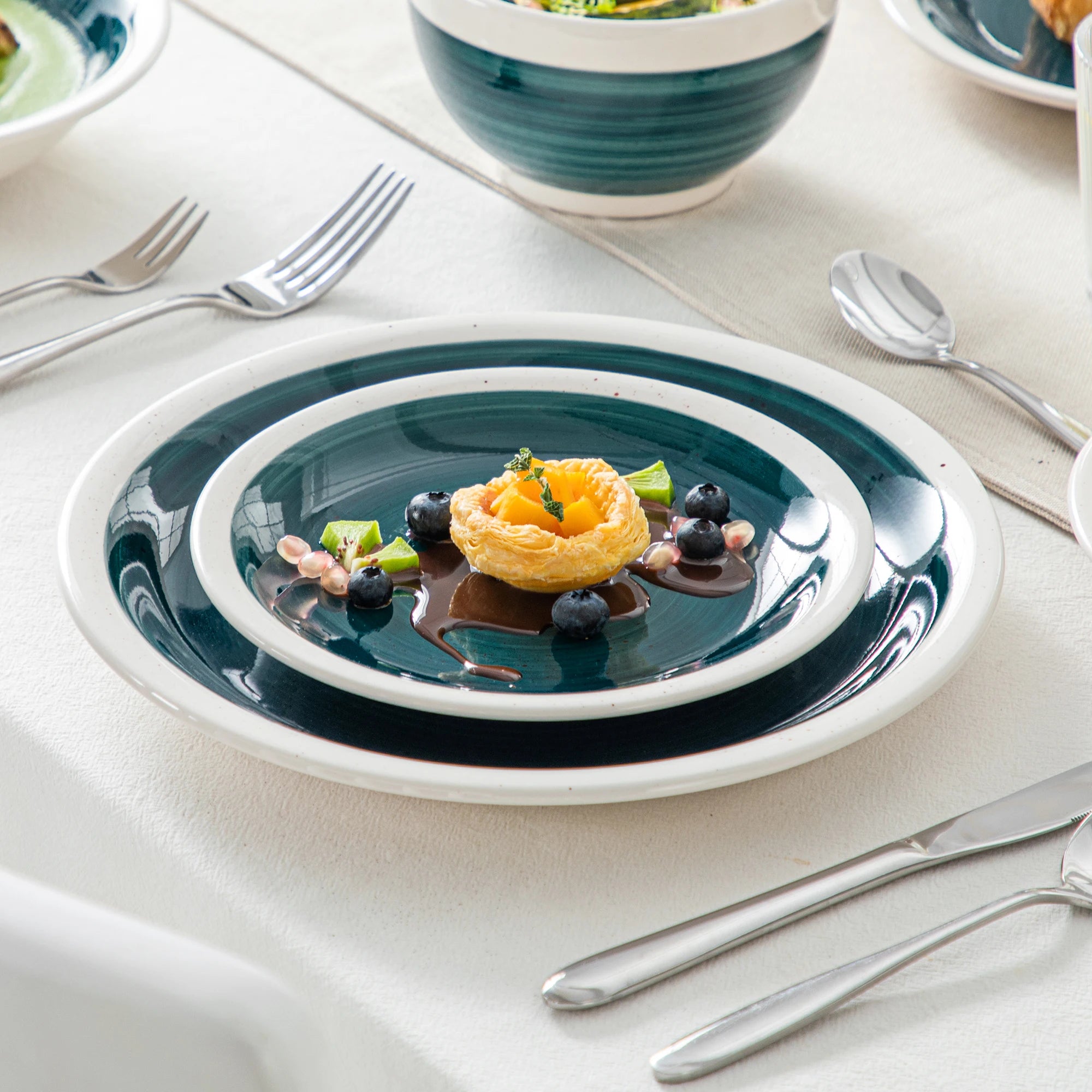 Steengoed Servies Set 16-delig – Duurzaam en Stijlvol Tafelservies voor Dagelijks Gebruik