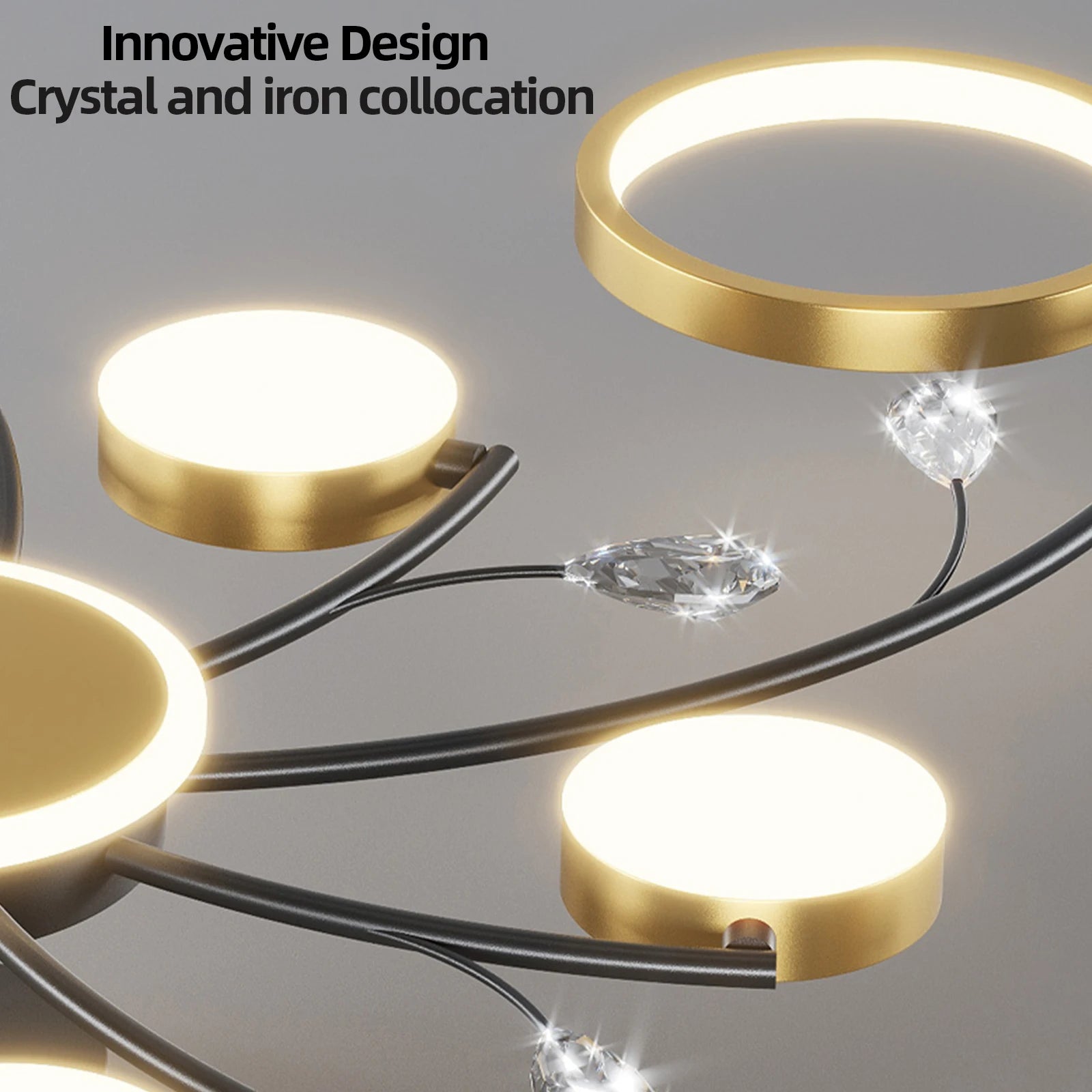 Moderne LED Plafondlamp met Afstandsbediening – Dimbare Smart Ceiling Light voor Woonkamer, Slaapkamer & Keuken