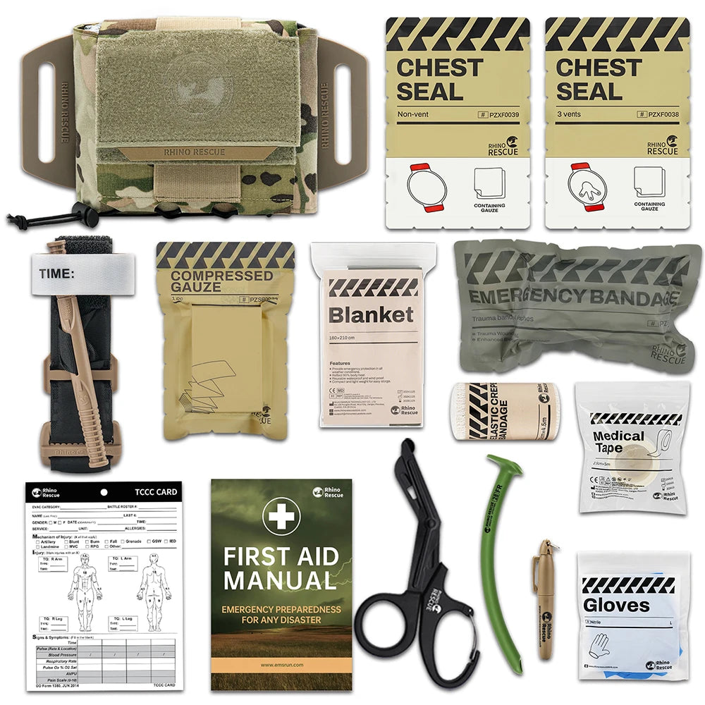 Tactische IFAK MOLLE EHBO-tas – Snelle Medische Toegang & Compact Design