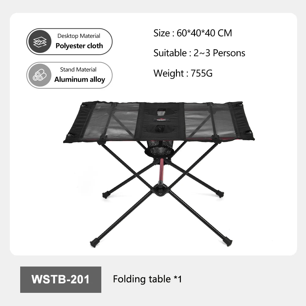 Lichtgewicht Opvouwbare Campingtafel met Bekerhouders – Compacte Outdoor Tafel Voor Kamperen & Picknicken