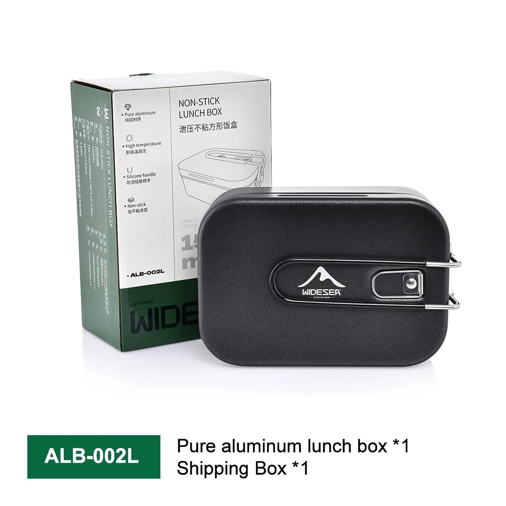 Aluminium Lunchbox & Outdoor Kookset met Drukontlasting – Camping Kookgerei