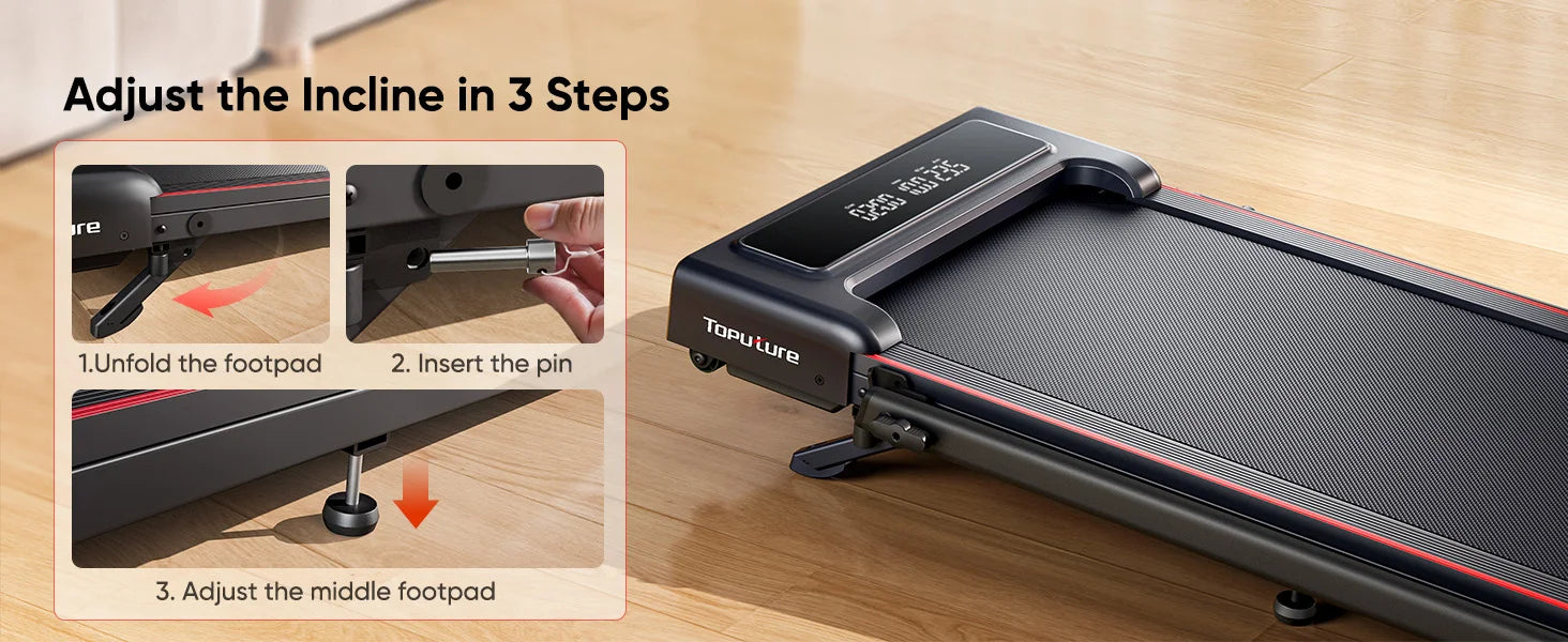 Opvouwbare Loopband 4-in-1 12 km/u – Elektrische Treadmill voor Thuis met Incline en App Bediening
