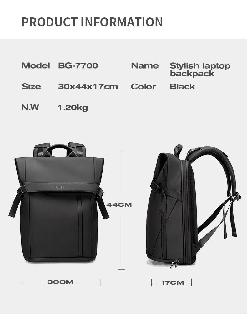 Waterdichte 15.6" Multifunctionele Laptop Rugzak – Casual School & Reizen Unisex Dag‑Rugzak