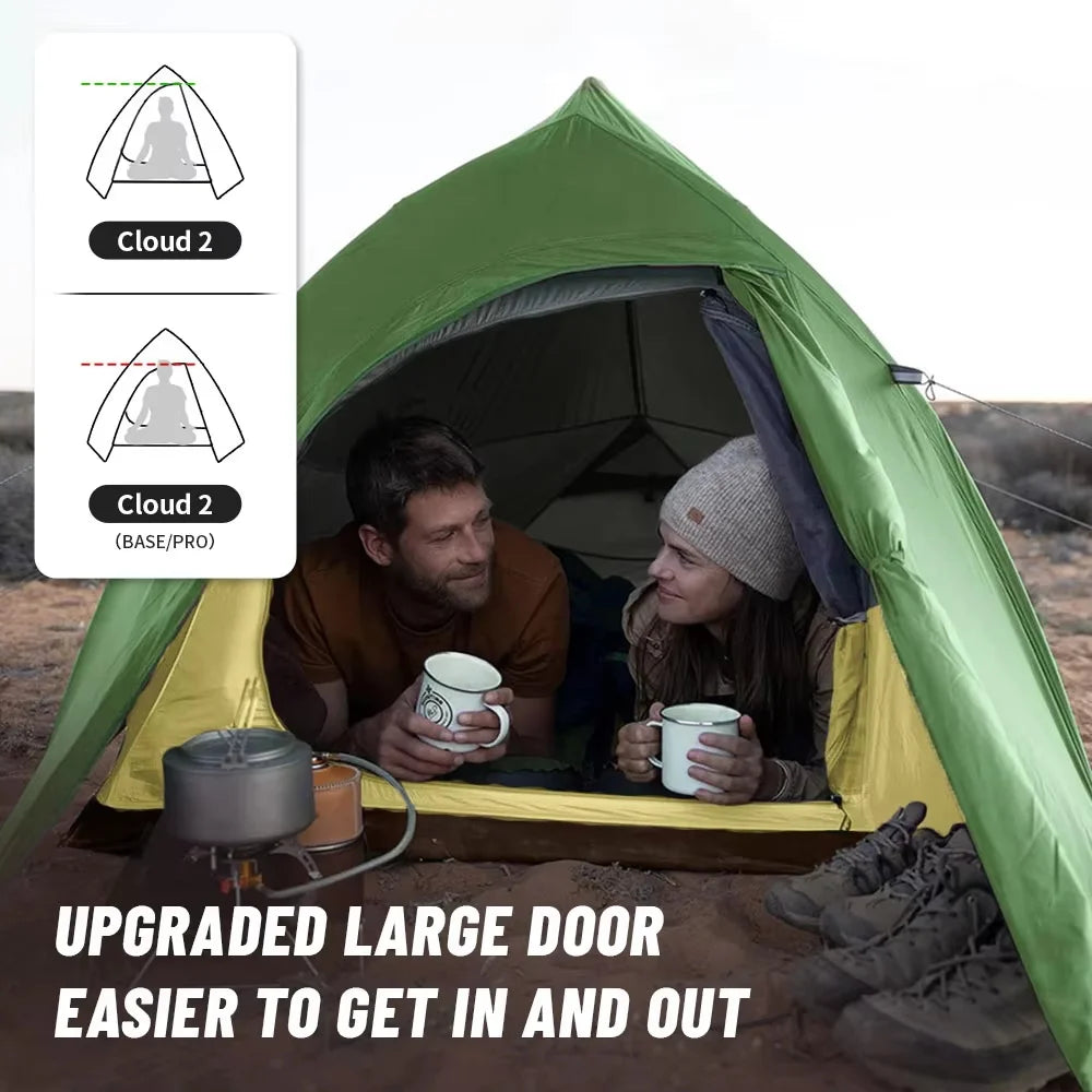Ultralichte 1-Persoons Fietstent – Waterdichte Trekkingtent voor Backpacken en Kamperen