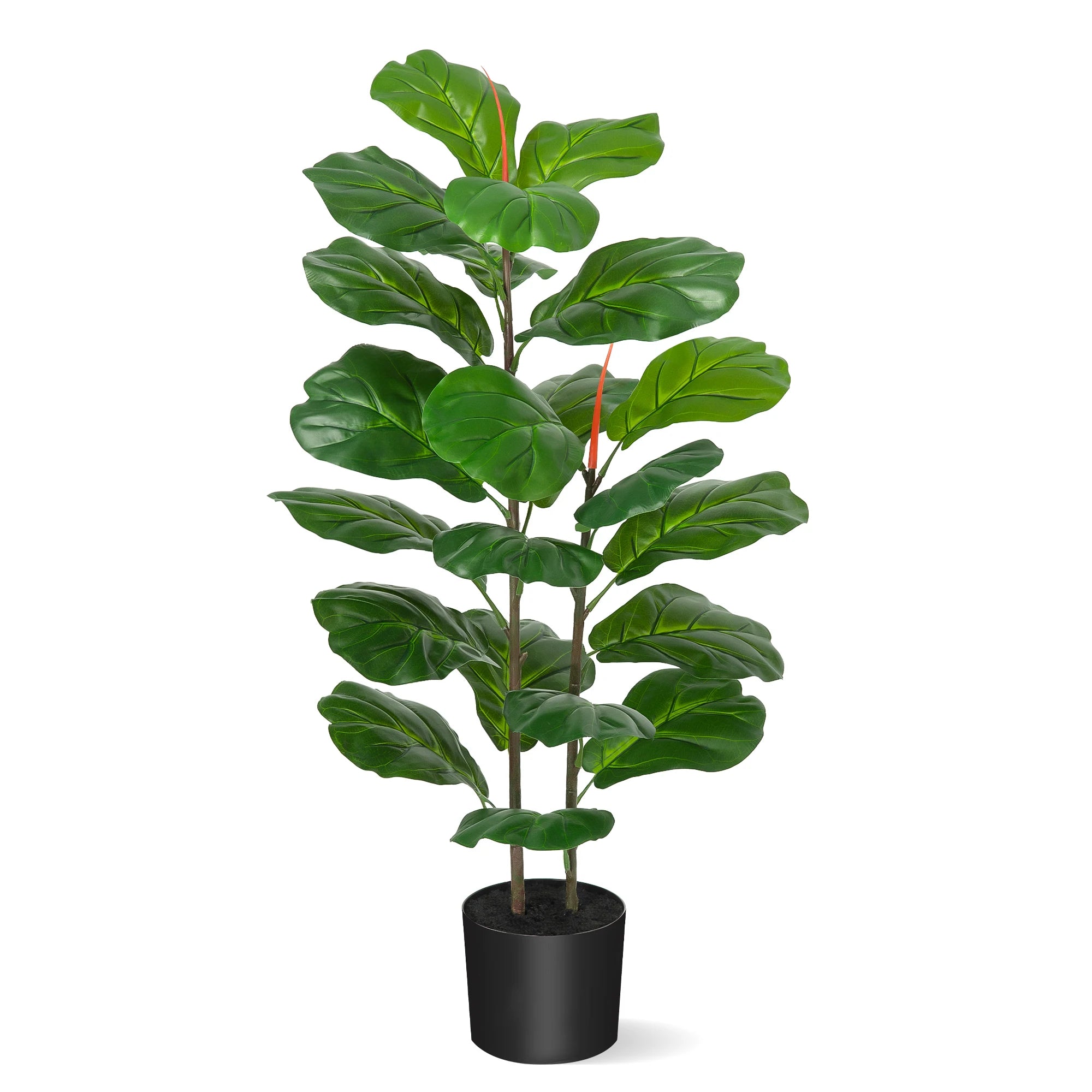 Kunstmatige Ficus Lyrata Plant – Grote Nepplant met 39 Vioolbladeren voor Woonkamer & Kantoor