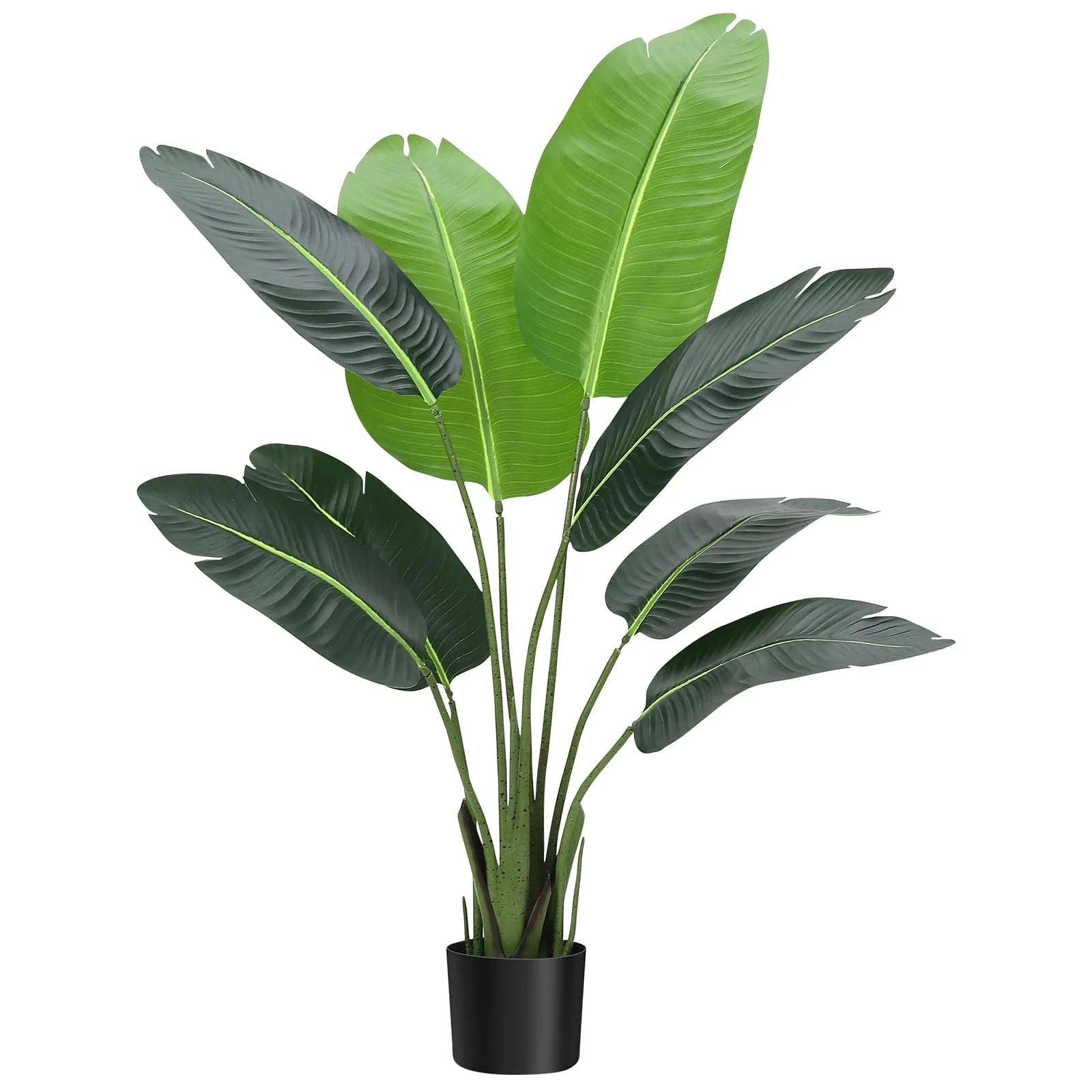 Kunst Strelitzia Plant 120 cm – Realistische Bird of Paradise Kunstplant voor Binnen & Buiten