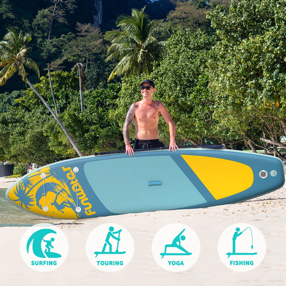 Opblaasbaar SUP Board Set – Stand Up Paddle Board met Accessoires – 350 cm – Complete Paddle Board voor Beginners & Gevorderden