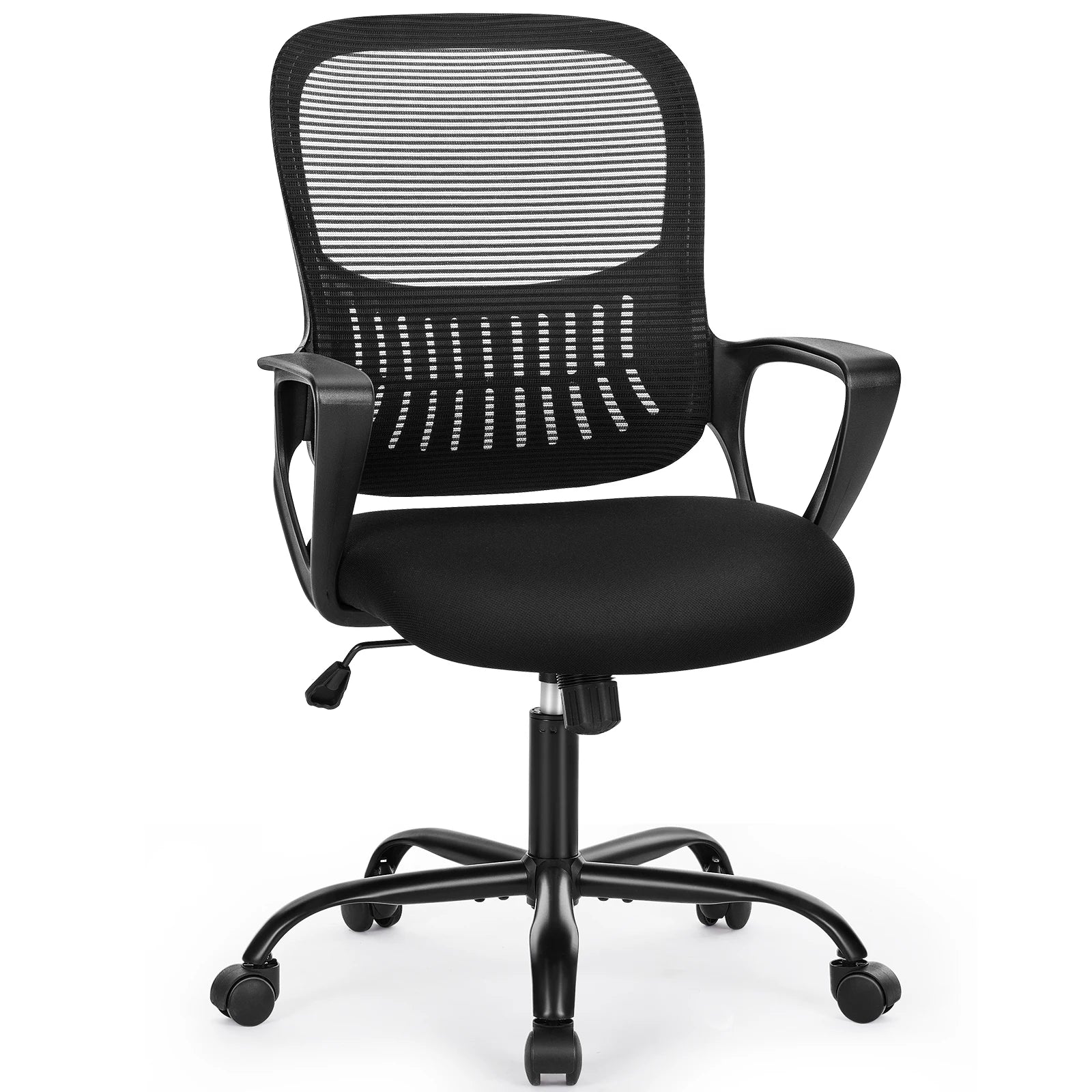 Ergonomische Mesh Bureaustoel – Comfortabele Kantelbare Bureaustoel met Lendensteun en Wielen
