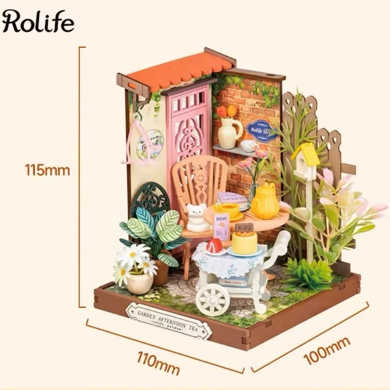 Miniatuurhuis Bouwset Hout – Creatief Speelgoed voor Kinderen 14+ – DIY Houten Poppenhuis Knutselpakket