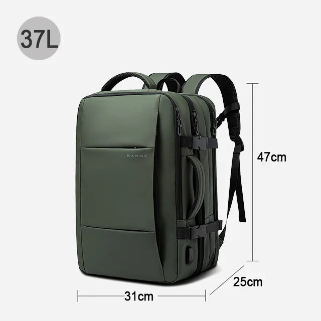 Waterdichte Rugzak Voor Laptop – Grote Capaciteit tot 17.3 inch – USB & Expandable – Zakelijk & School