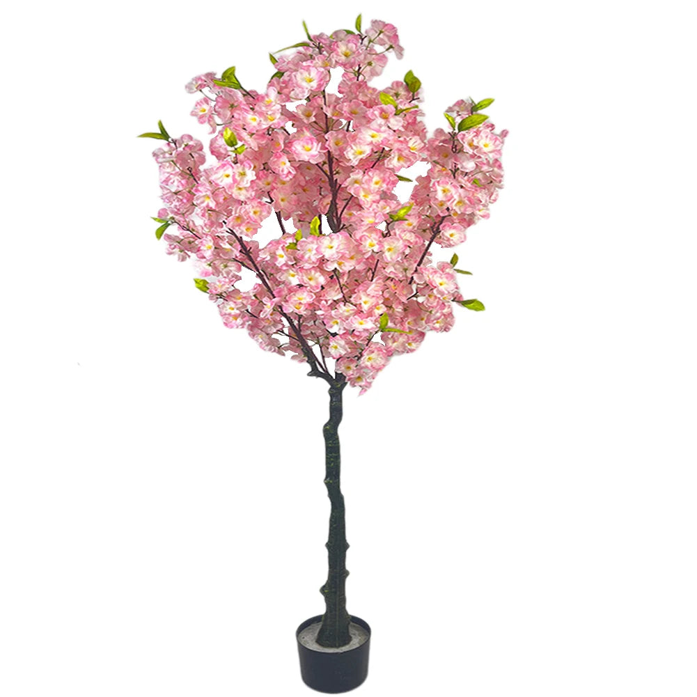 Kunstmatige Kersenbloesemboom 150 cm in Pot – Realistische Sakura Kunstboom voor Binnen, Woonkamer & Kantoor Decoratie