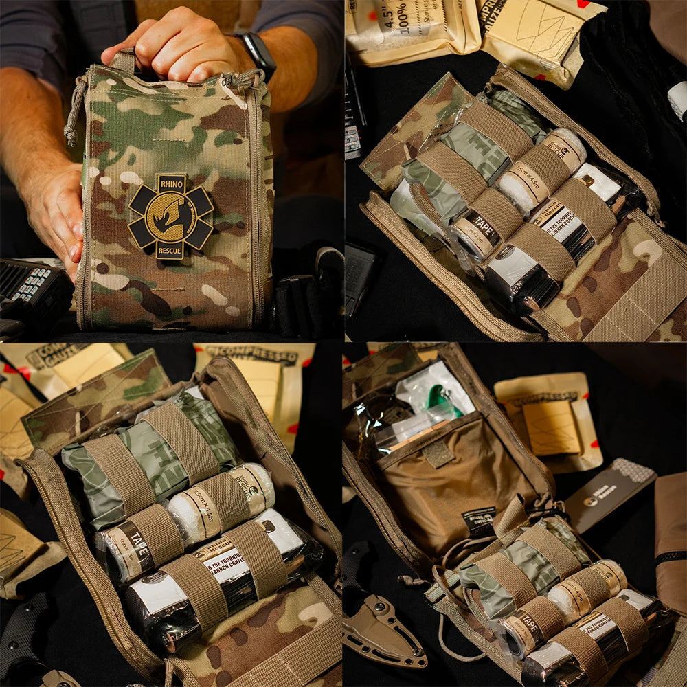 Tactische Outdoor IFAK EHBO‑Kit – Molle Eerste Hulp Set