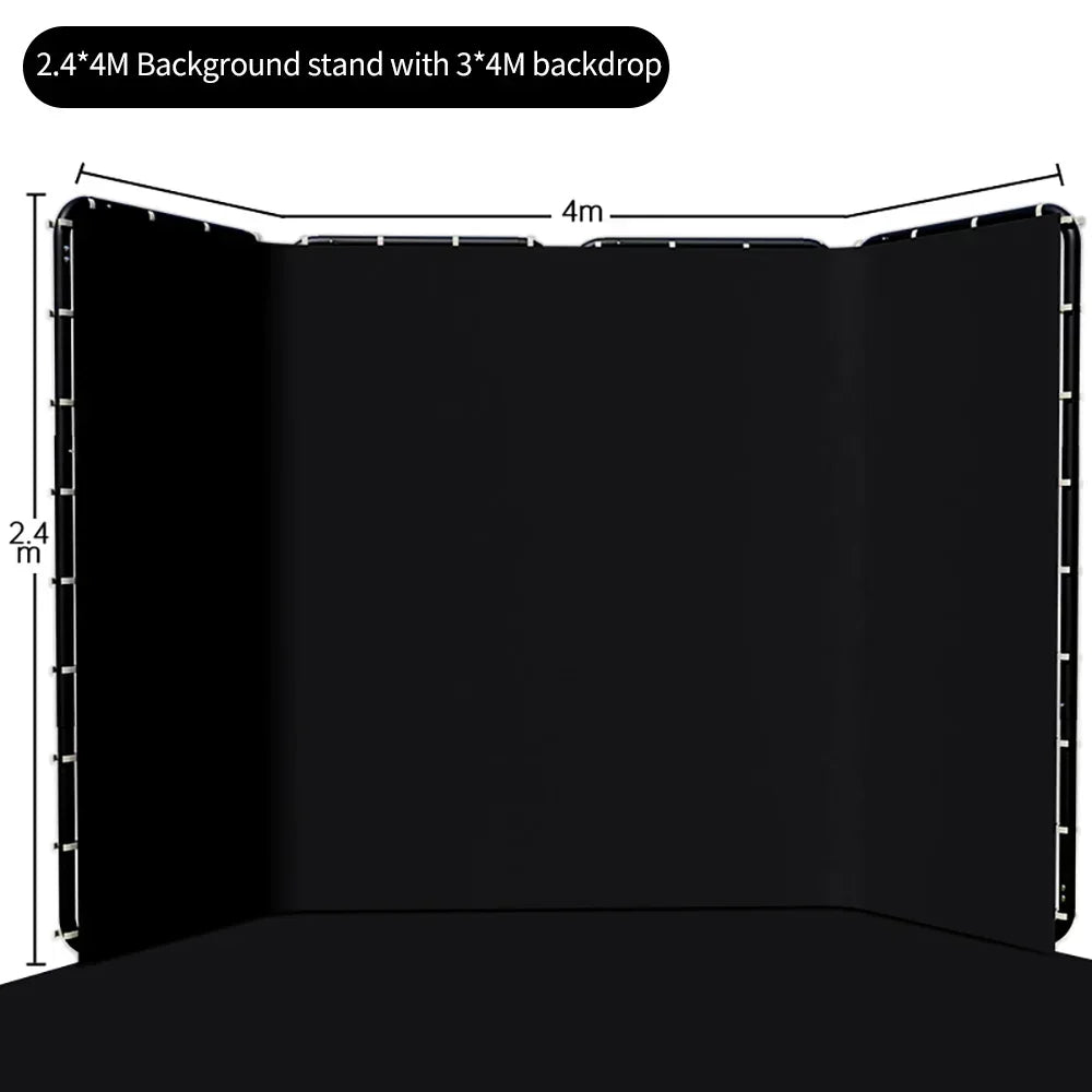 Achtergrondstandaard 240x400 cm Groen – Fotografie & Video Green Screen Frame voor Studio en Livestreams