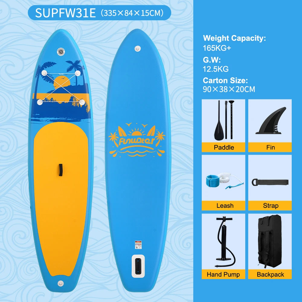 Opblaasbaar SUP Board 11'6" – Koi Paddle Board met Accessoires – Stand Up Paddle Surfboard voor Volwassenen