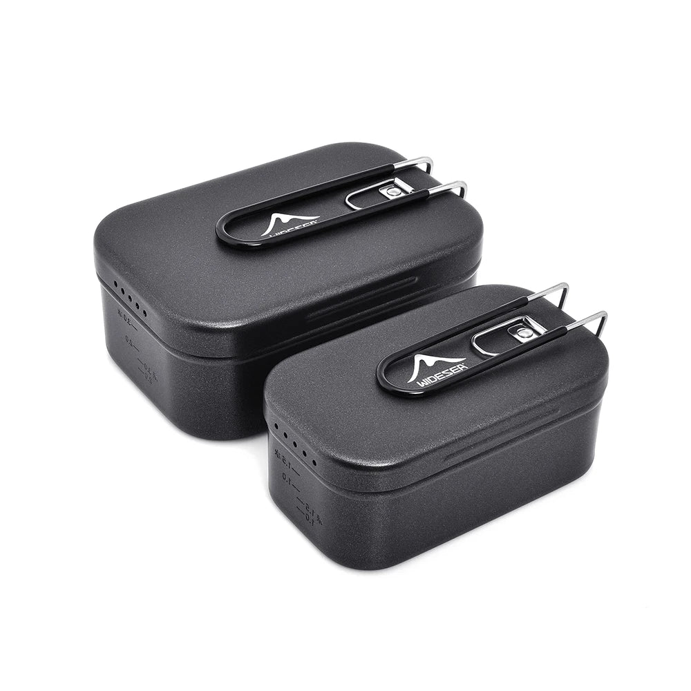 Aluminium Lunchbox & Outdoor Kookset met Drukontlasting – Camping Kookgerei