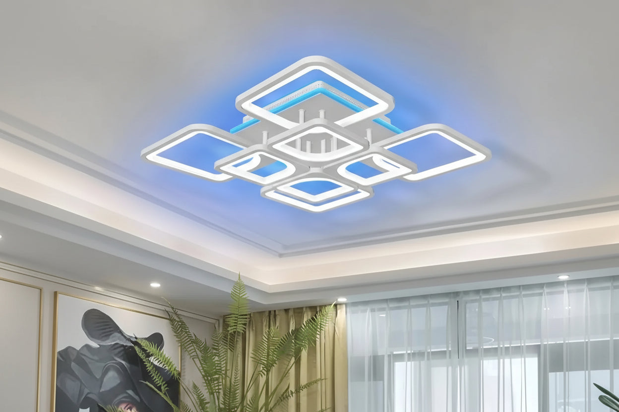 Moderne LED Plafondlamp met Backlight en Afstandsbediening – Dimbare Smart Verlichting