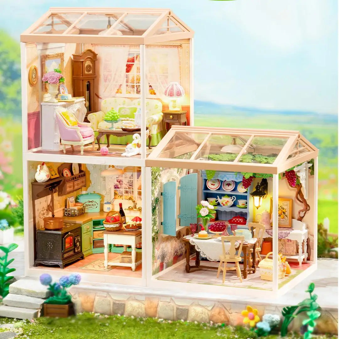 DIY Miniatuurhuis Kit – Creatief Knutselpakket voor Volwassenen en Kinderen – Sfeervol Kerst- en Verjaardagscadeau