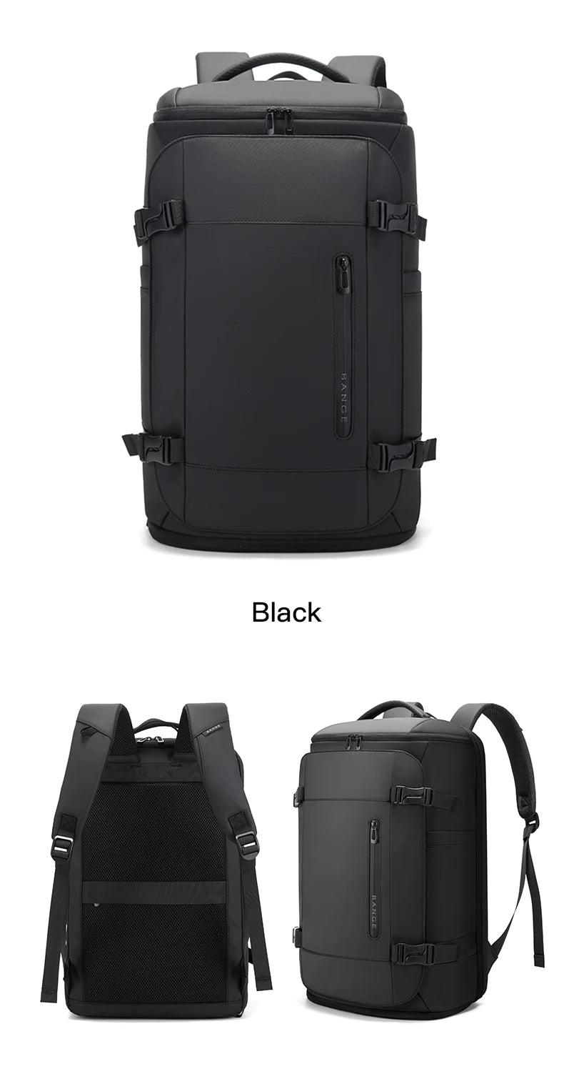 Grote Waterbestendige Rugzak – 36‑55L Voor Sport, Reis, Work & Outdoor Met Schoenvak & Laptopvak