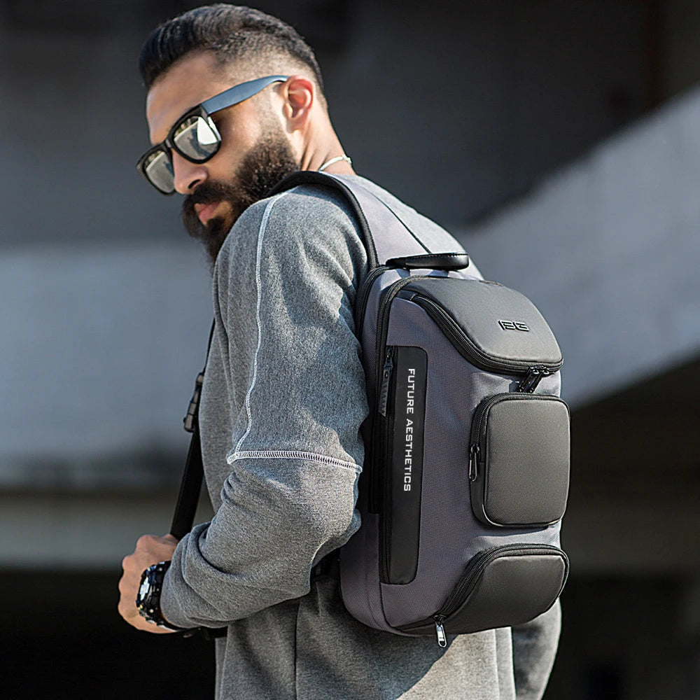 Waterdichte Anti‑Diefstal Crossbody Tas Heren – Multifunctionele Sling Bag voor Reizen & Dagelijks Gebruik