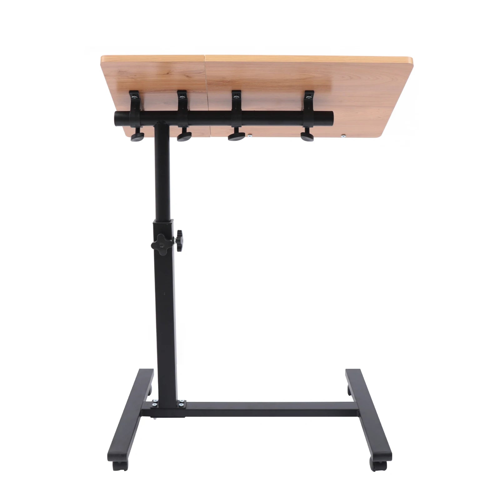 Verstelbaar Laptopbureau 360° Draaibaar – Mobiele Laptoptafel met Wielen – Ergonomisch Bureau in Hoogte Verstelbaar voor Thuiswerken en Studeren