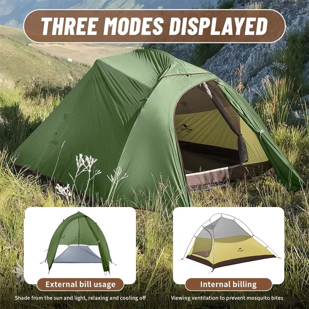 Ultralichte 1-Persoons Fietstent – Waterdichte Trekkingtent voor Backpacken en Kamperen