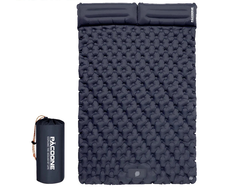 Opblaasbaar Camping Matras voor 2 Personen met Ingebouwde Pomp – Ultralicht, Compact & Waterdicht Slaapmatje voor Kamperen, Trekking & Festivals
