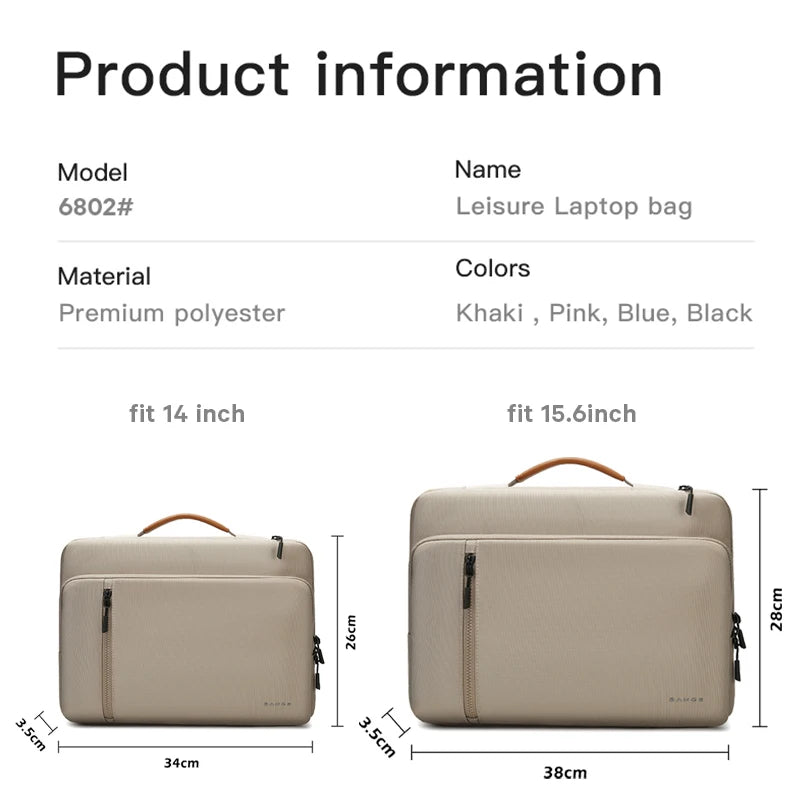 Waterdichte Laptop Sleeve 14–15.6″ – Beschermhoes Notebook Tas Voor Laptop & Ultrabook