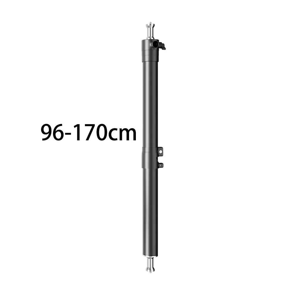 Metalen Vloerlampstatief met Wielen – Fotografie Statief 24‑125 cm Hoogte – Lichtgewicht en Multifunctioneel
