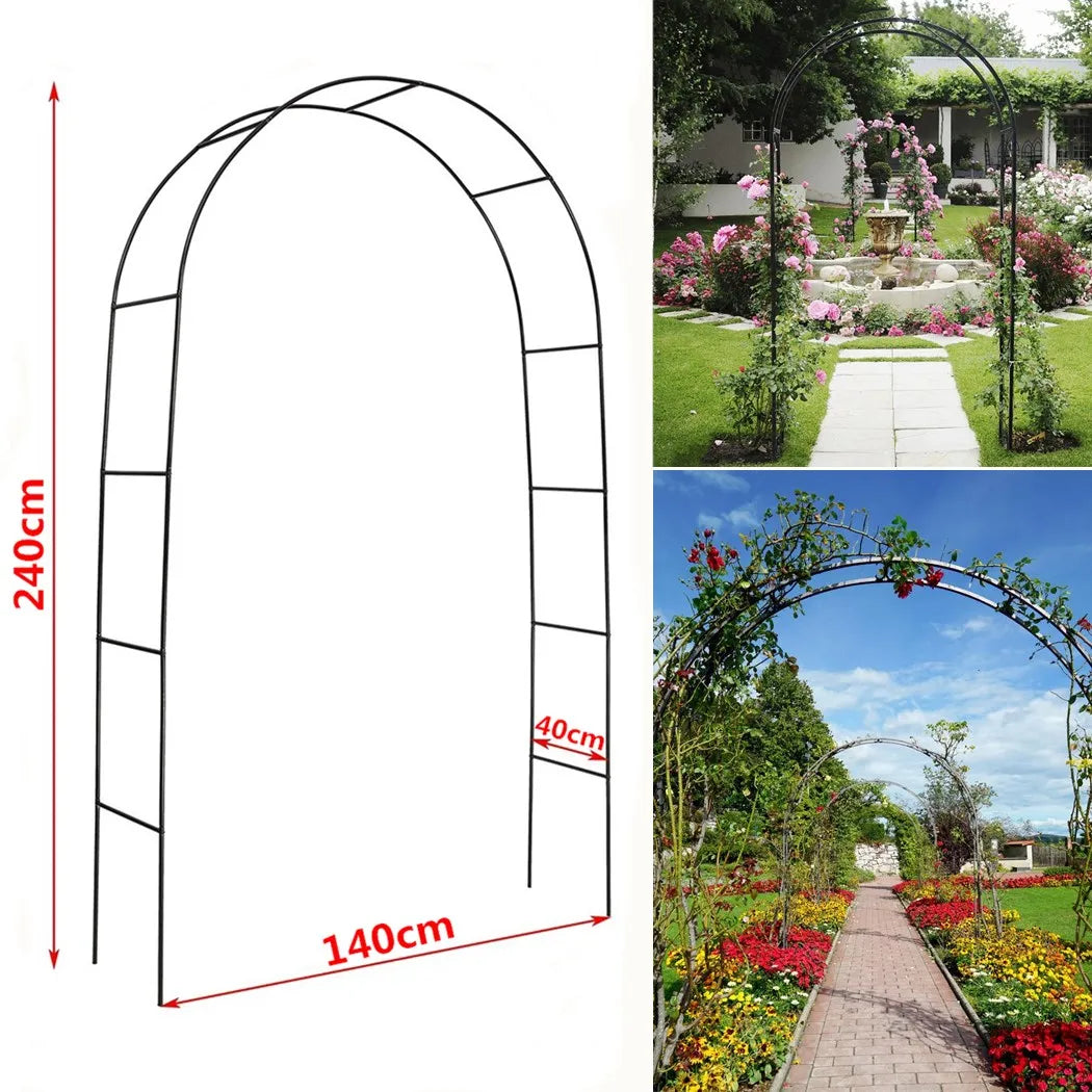 Tuinboog Pergola voor Buiten – Metalen Klimrek voor Tuin & Bruiloft – Decoratieve Tuinboog voor Klimplanten en Feestelijke Gelegenheden