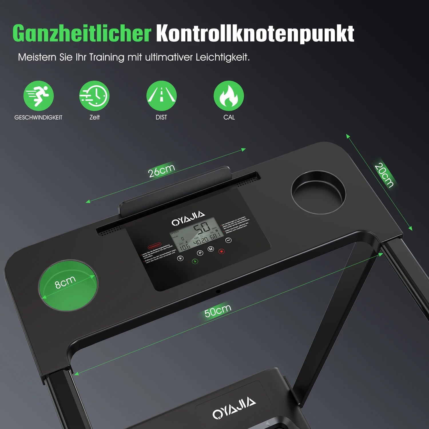 3-in-1 Inklapbare Loopband voor Thuis met App & LED Display – Stil tot 12 km/u