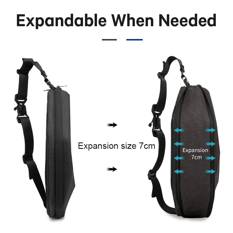 Waterdichte Multifunctionele Oxford Schoudertas – Messenger/Crossbody Sling Bag Voor 7.9" Tablet