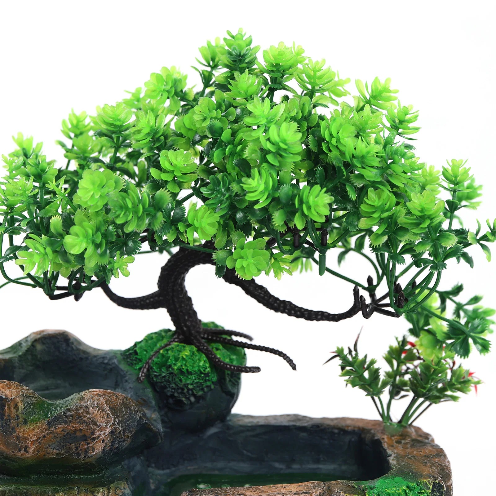 Desktop Fontein met LED Verlichting – Zen Indoor Waterfontein voor Rustgevende Decoratie op Tafel en Bureau