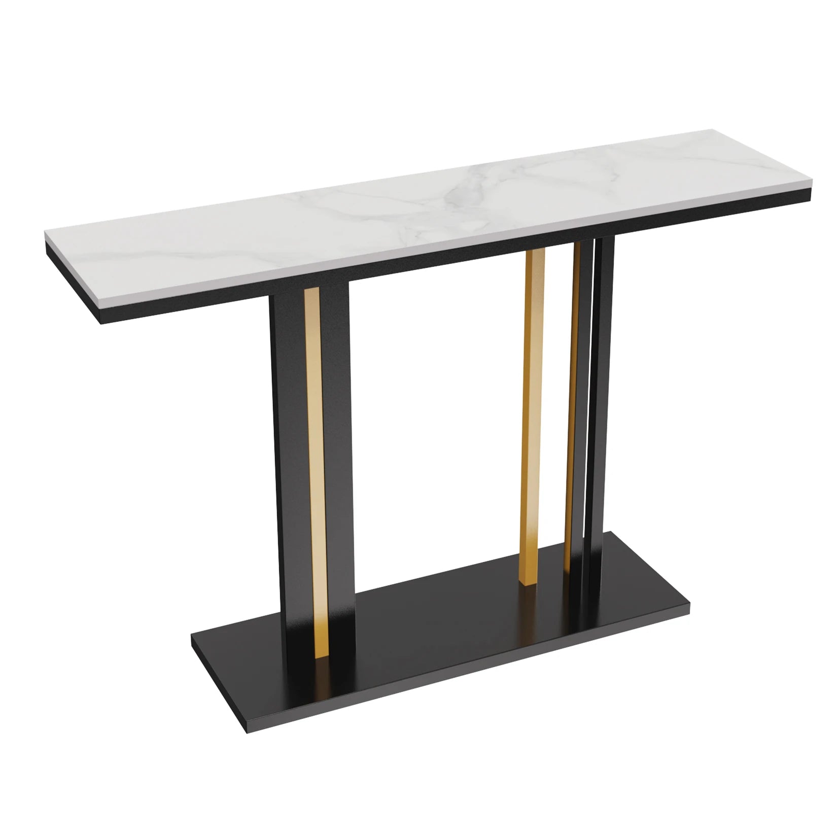 Moderne Console Tafel met Sintered Stone Blad – Smalle Haltafel / Wandtafel Luxe Design 118 cm
