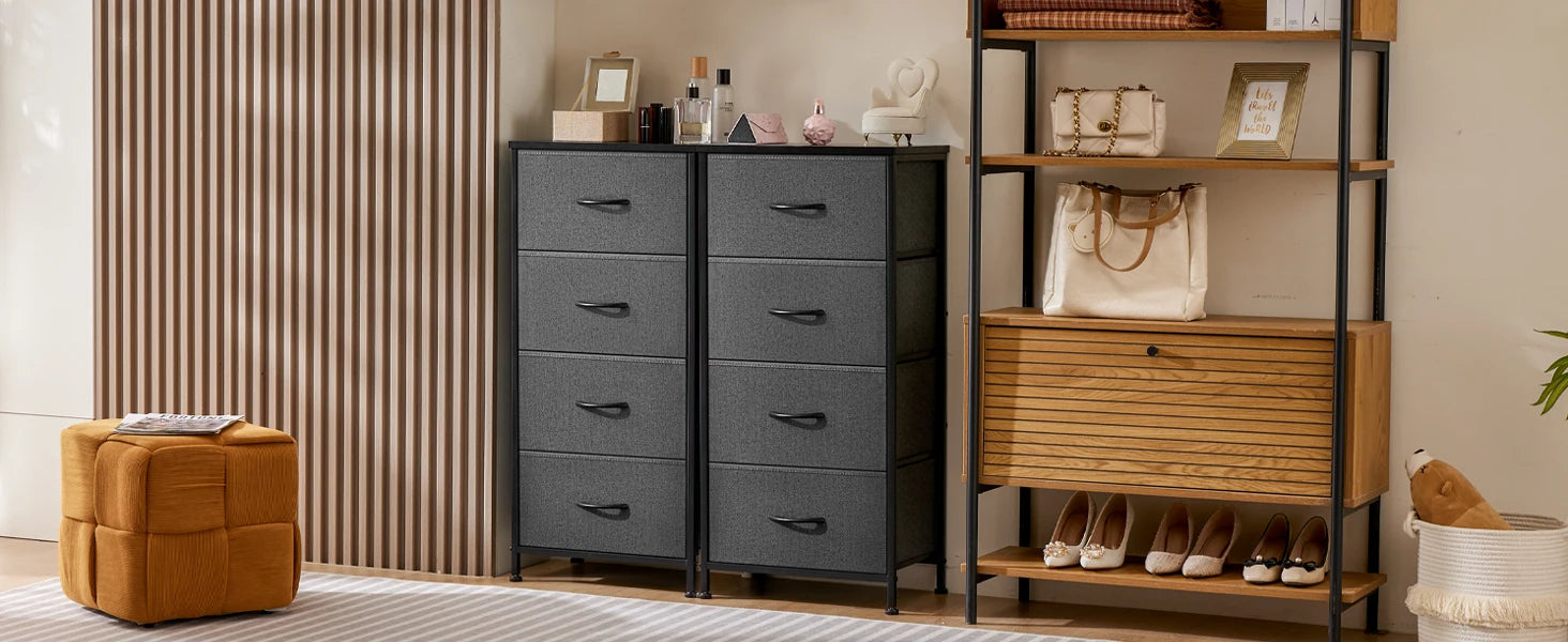 Moderne Kast met 4 Lades – Multifunctionele Slaapkameropberger