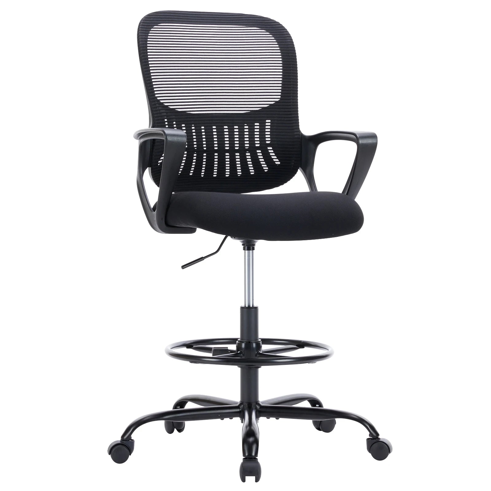 Ergonomische Mesh Bureaustoel – Comfortabele Kantelbare Bureaustoel met Lendensteun en Wielen
