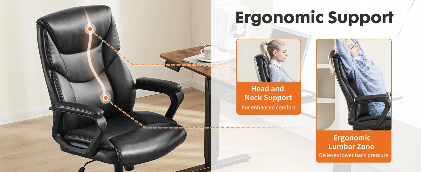 Ergonomische verstelbare bureaustoel met flip‑up armleuningen – premium comfort voor kantoor en thuis