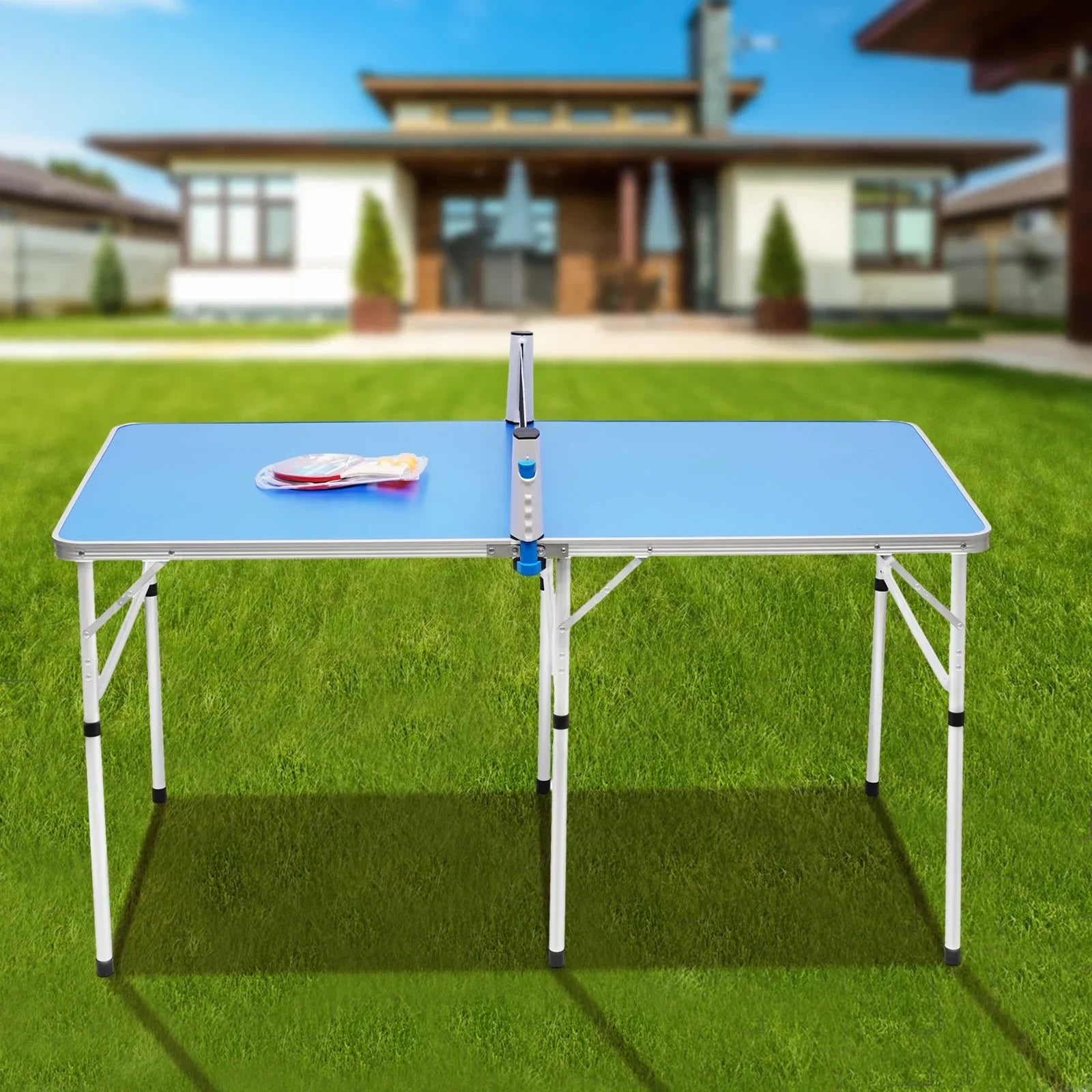 Opvouwbare Tafeltennistafel voor Binnen – Inclusief Batjes, Ballen en Net – Compact & Verplaatsbaar – Ideaal voor Thuis en Recreatie