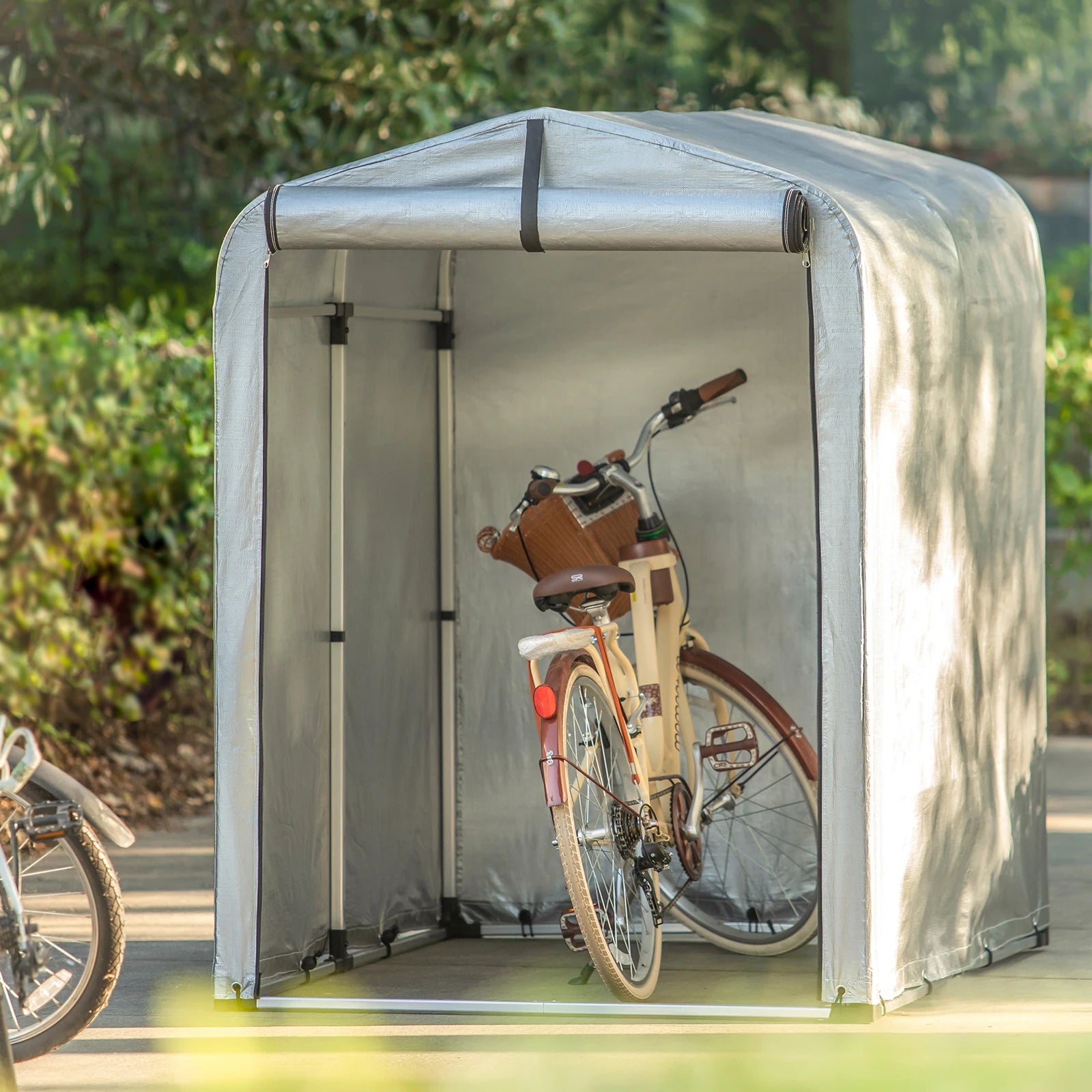 Weerbestendige fietsenberging voor 1–2 fietsen – optimale bescherming en duurzaamheid