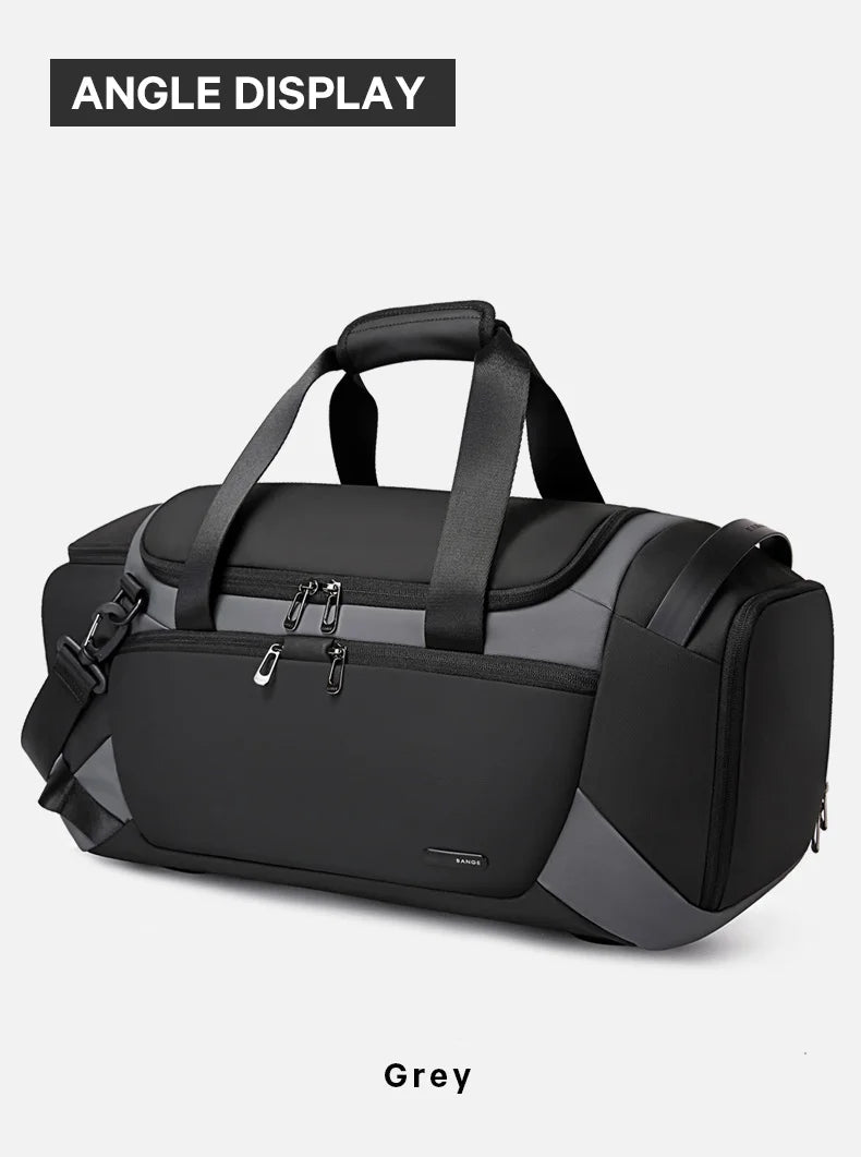 Waterdichte Duffel Tas met Schoenenvak 21″ – Gymtas voor Mannen met Nat & Droog Compartiment, Reistas Sport & Fitness