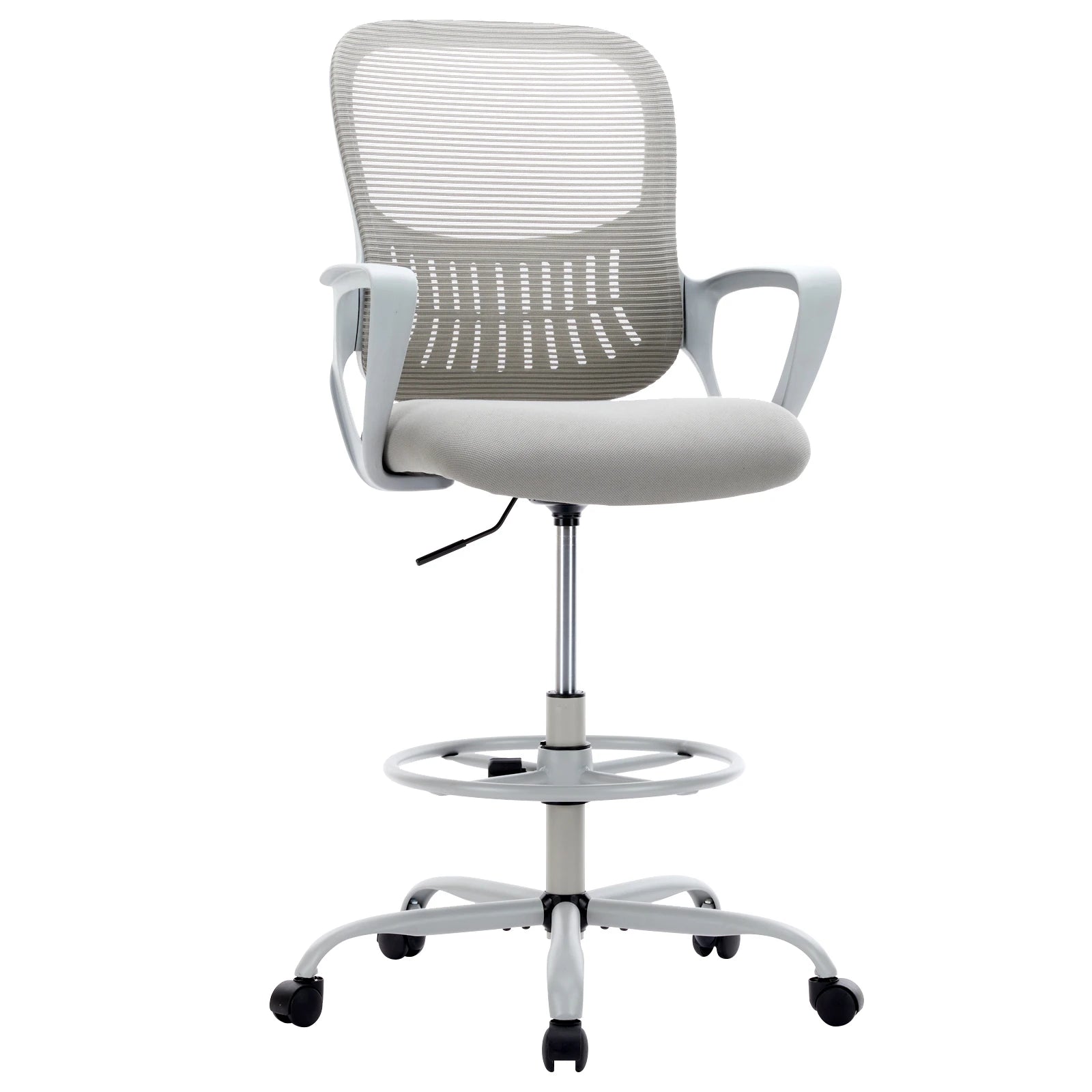 Ergonomische Mesh Bureaustoel – Comfortabele Kantelbare Bureaustoel met Lendensteun en Wielen