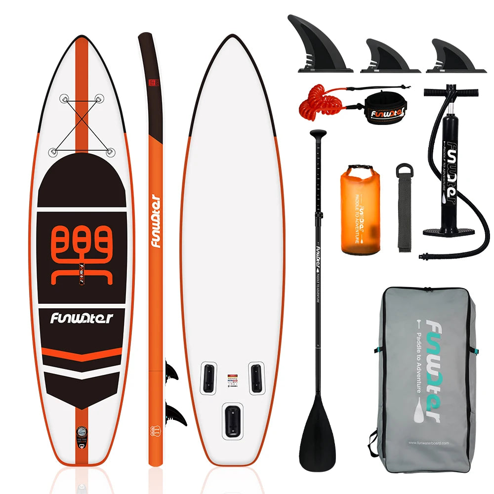Opblaasbaar SUP Board – Stand Up Paddle Board 335 cm met Antislip Deck – Complete Set voor Beginners & Gevorderden