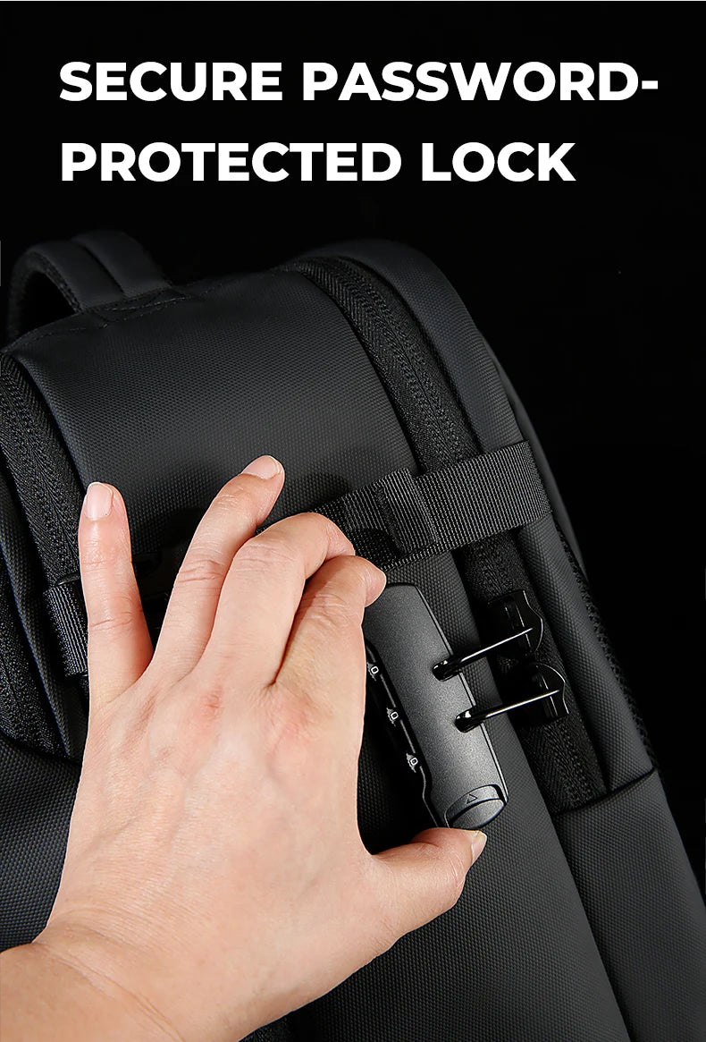 Anti‑diefstal Waterdichte Laptop Rugzak 15.6 Inch – Handbagage Reistas met Wet & Dry Scheiding