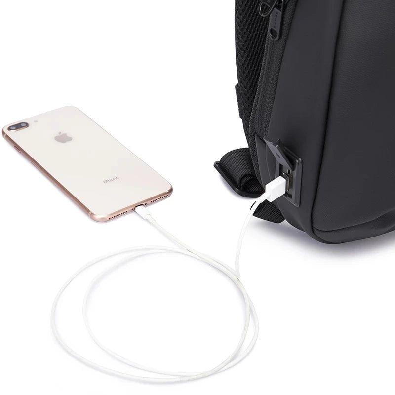 Anti‑Diefstal Crossbody Tas voor Heren – Waterdichte Sling Bag & Multifunctionele Schoudertas voor Reizen, Werk en Dagelijks Gebruik