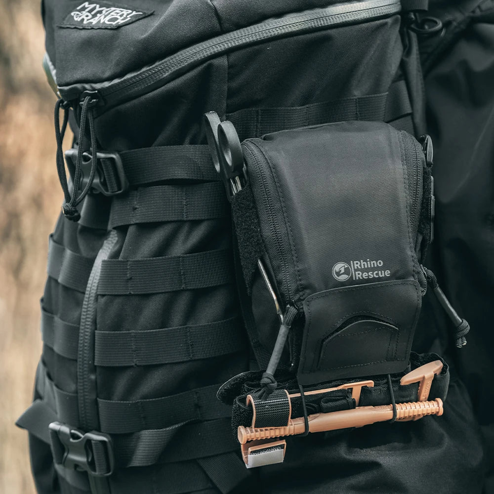 Tactische MOLLE IFAK EHBO‑kit met Tourniquet & Comprimeerd Gaas