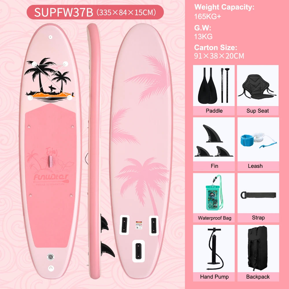 Opblaasbaar SUP Board Set – Stand Up Paddle Board Compleet met Accessoires – Antislip & Ultra Lichtgewicht