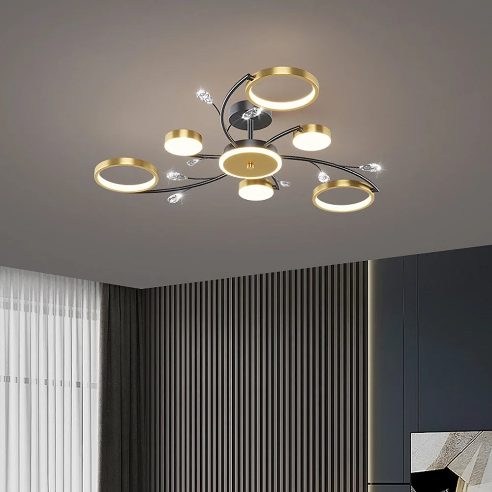 Moderne LED Plafondlamp met Afstandsbediening – Dimbare Smart Ceiling Light voor Woonkamer, Slaapkamer & Keuken