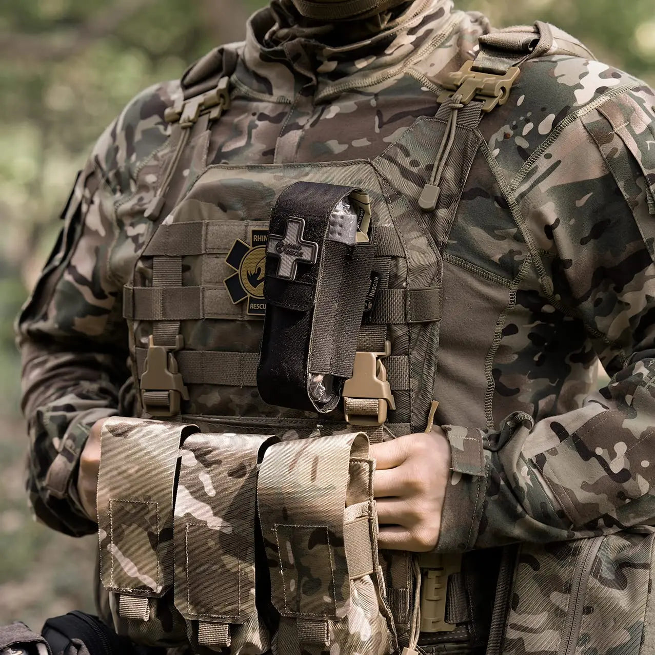 Tactische Molle Tourniquet Pouch met Traumaschaar & Marker – Eerste Hulp Outdoor & Militair