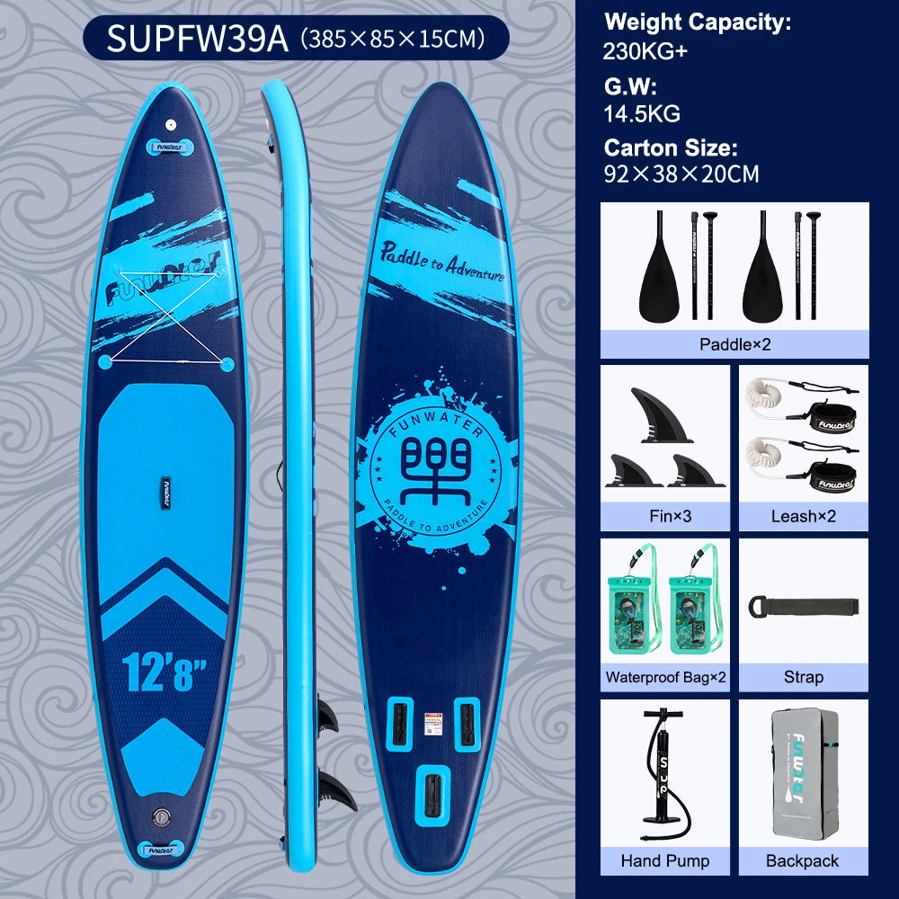 Opblaasbaar SUP Board 11'6" – Koi Paddle Board met Accessoires – Stand Up Paddle Surfboard voor Volwassenen